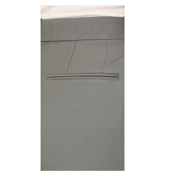 NWT Theory Mustadio Gray Cropped Wool Pants - Picture 5 of 9